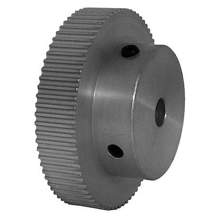 B B MANUFACTURING 74-2P06-6A3, Timing Pulley, Aluminum, Clear Anodized,  74-2P06-6A3